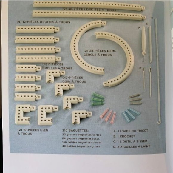 Martha Stewart Crafts Knit & Weave Loom Kit with Bonus Tape Measure - Picture 6 of 8